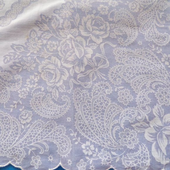 Vintage Floral Sheer Ladies Handkerchiefs 2380 - Picture 6 of 8